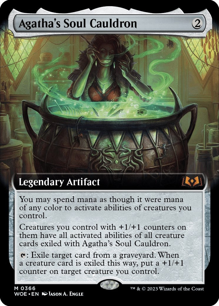 Image for Agatha's Soul Cauldron (Extended Art) (366) (Wilds of Eldraine) - Magic: The Gathering