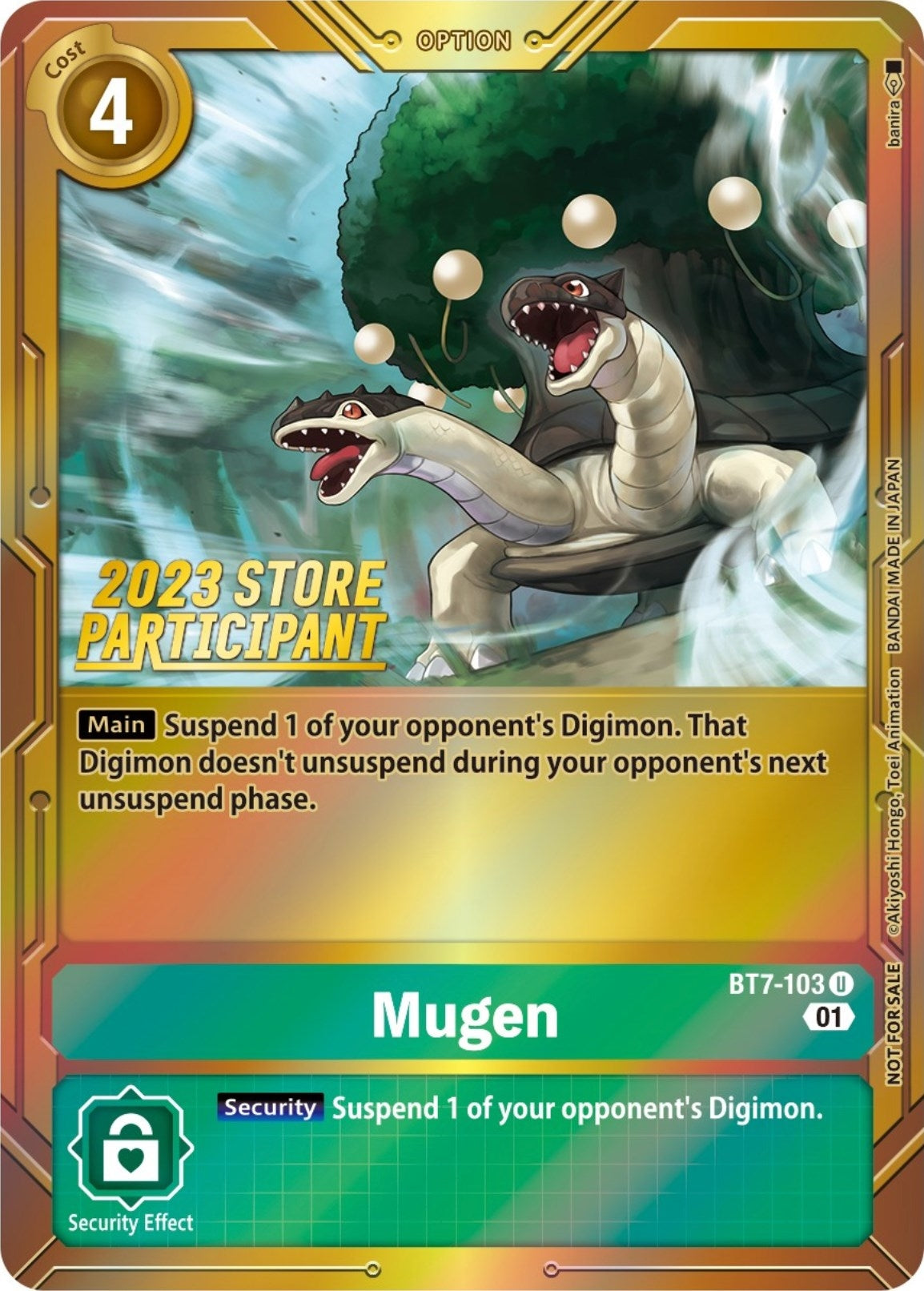 Image for Mugen (2023 Store Participant) (BT7-103 U) (Next Adventure) - Digimon Card Game