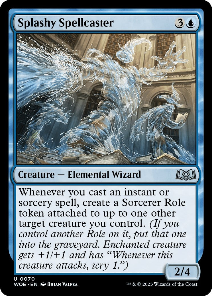 Image for Splashy Spellcaster (70) (Wilds of Eldraine) - Magic: The Gathering