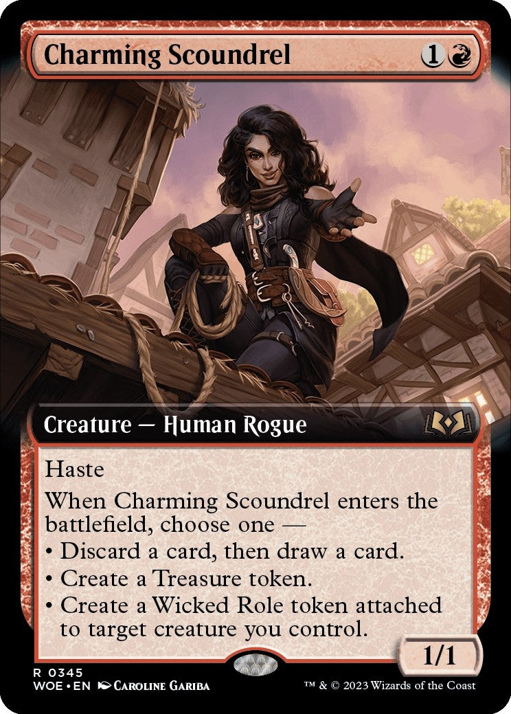 Image for Charming Scoundrel (Extended Art) (345) (Wilds of Eldraine) - Magic: The Gathering