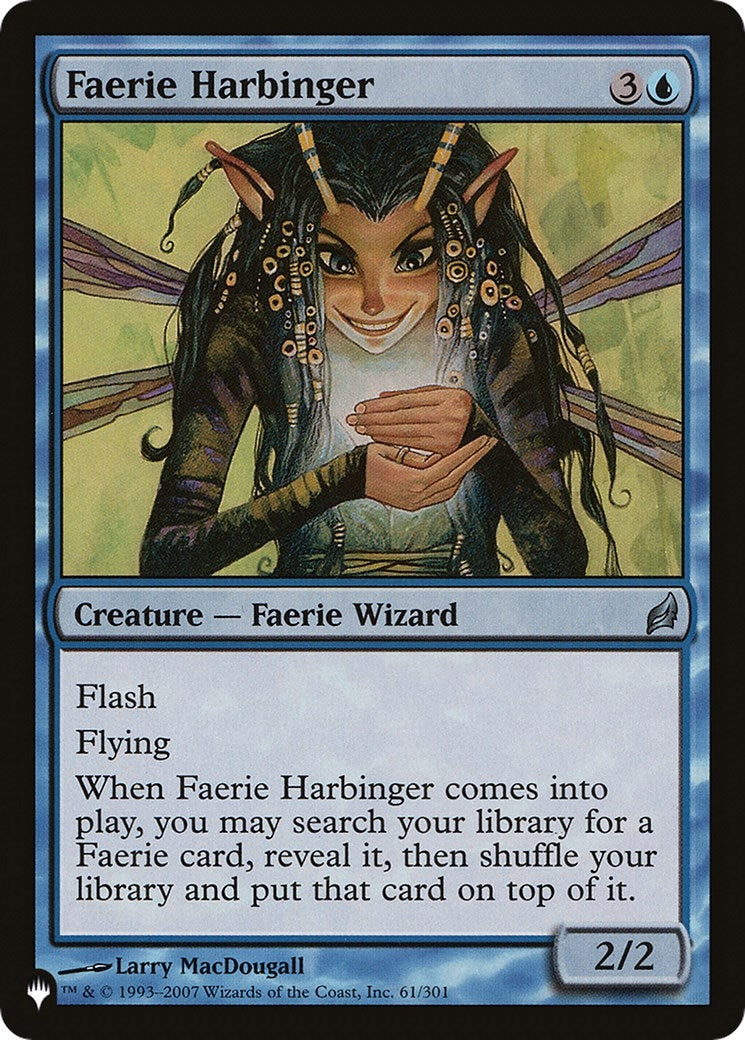 Image for Faerie Harbinger (61/301) (The List Reprints) - Magic: The Gathering