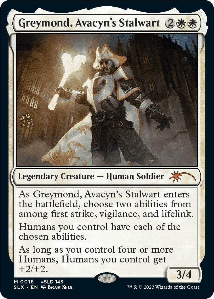 Image for Greymond, Avacyn's Stalwart (18) (SLX Cards) - Magic: The Gathering