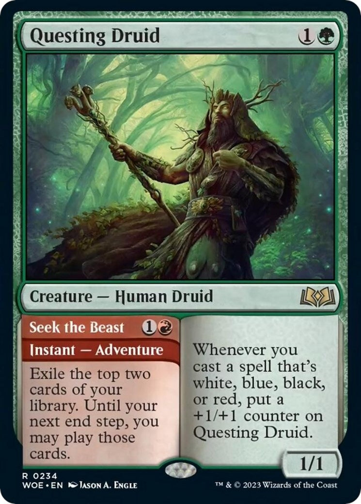 Image for Questing Druid (234) (Wilds of Eldraine) - Magic: The Gathering