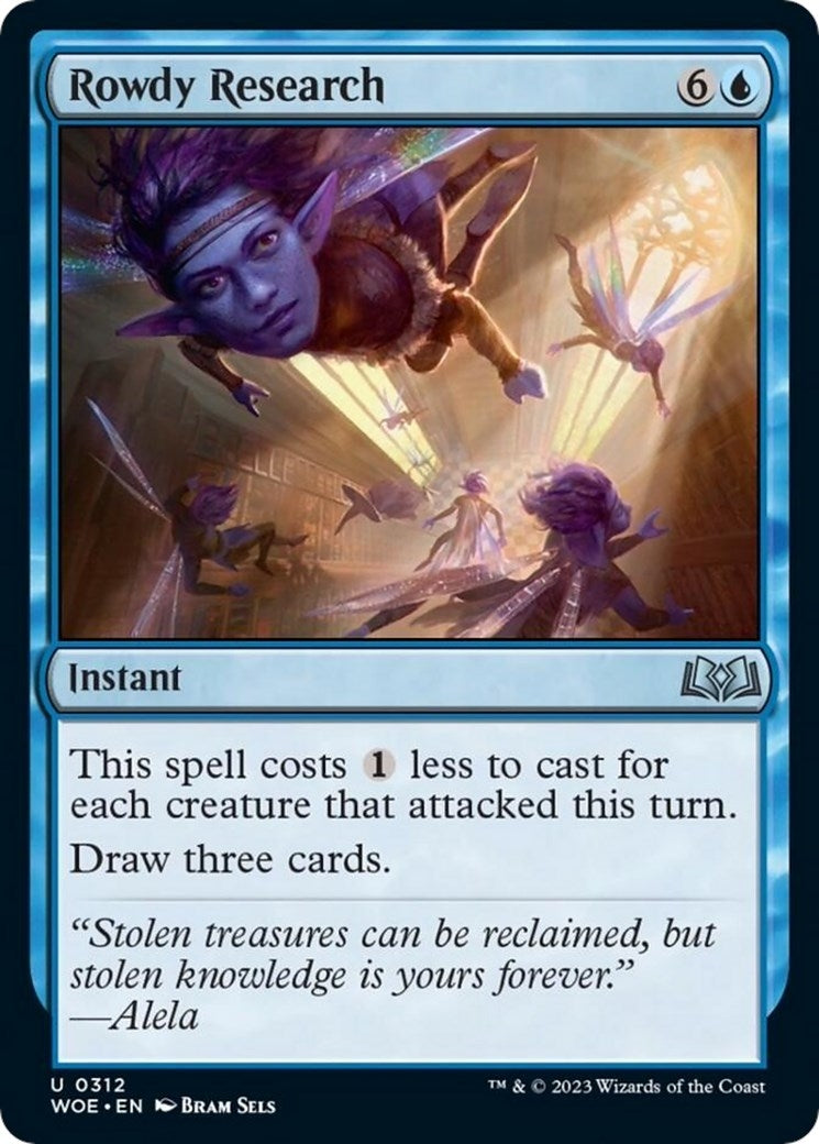 Image for Rowdy Research (312) (Wilds of Eldraine) - Magic: The Gathering