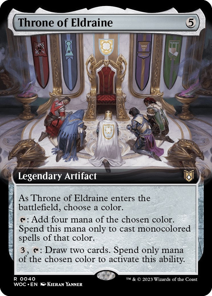 Image for Throne of Eldraine (Extended Art) (40) (Commander: Wilds of Eldraine) - Magic: The Gathering