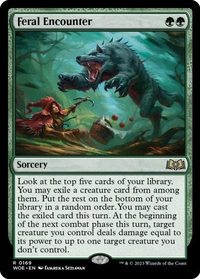 Image for Feral Encounter (169) (Wilds of Eldraine) - Magic: The Gathering