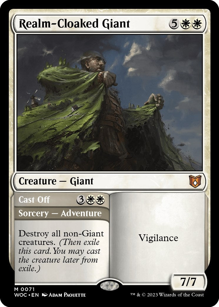 Image for Realm-Cloaked Giant (71) (Commander: Wilds of Eldraine) - Magic: The Gathering