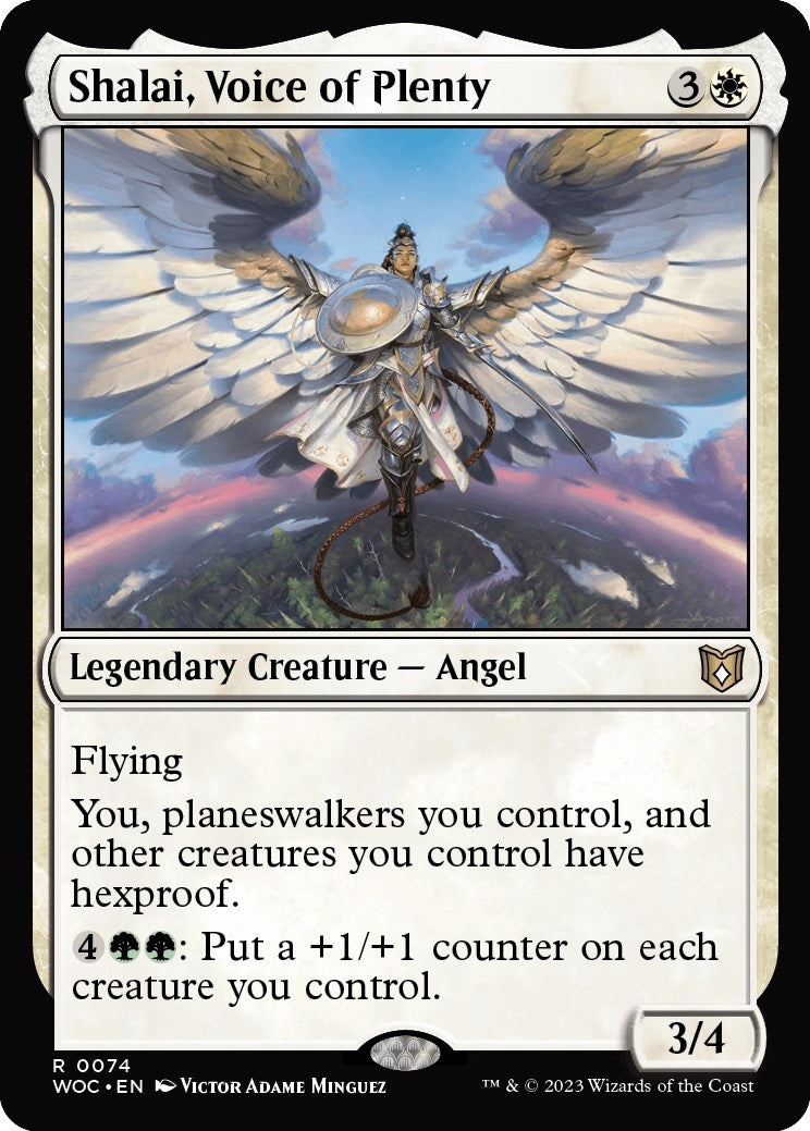 Image for Shalai, Voice of Plenty (74) (Commander: Wilds of Eldraine) - Magic: The Gathering