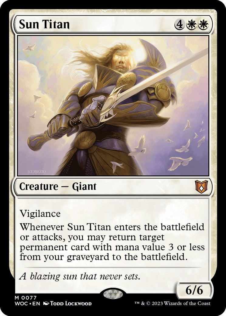 Image for Sun Titan (77) (Commander: Wilds of Eldraine) - Magic: The Gathering