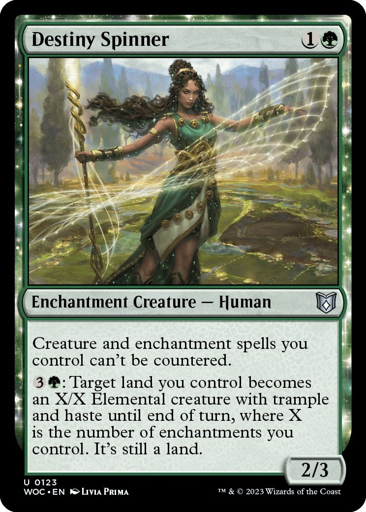 Image for Destiny Spinner (123) (Commander: Wilds of Eldraine) - Magic: The Gathering