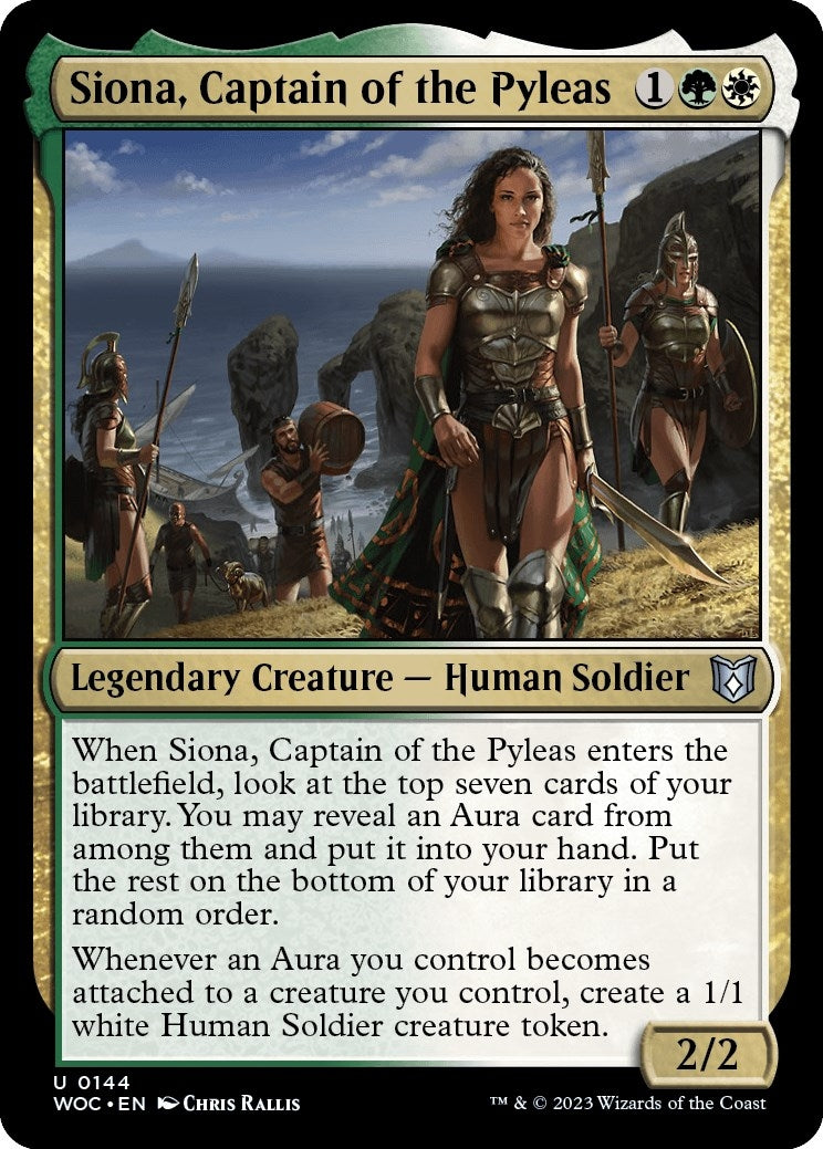 Image for Siona, Captain of the Pyleas (144) (Commander: Wilds of Eldraine) - Magic: The Gathering