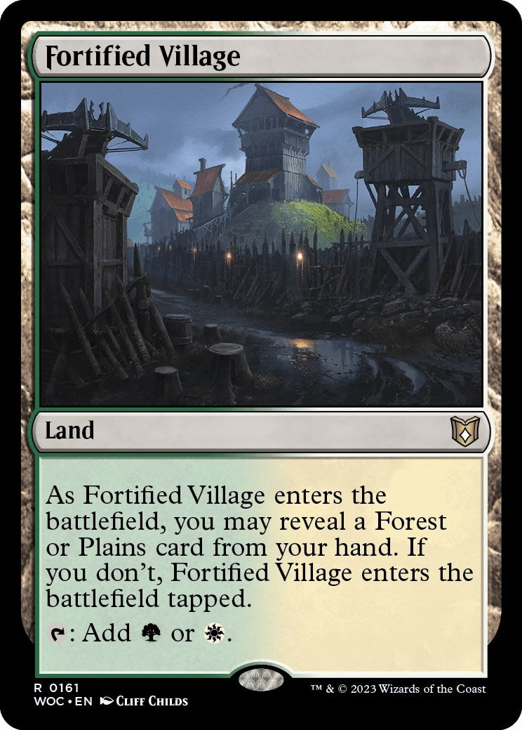 Image for Fortified Village (161) (Commander: Wilds of Eldraine) - Magic: The Gathering