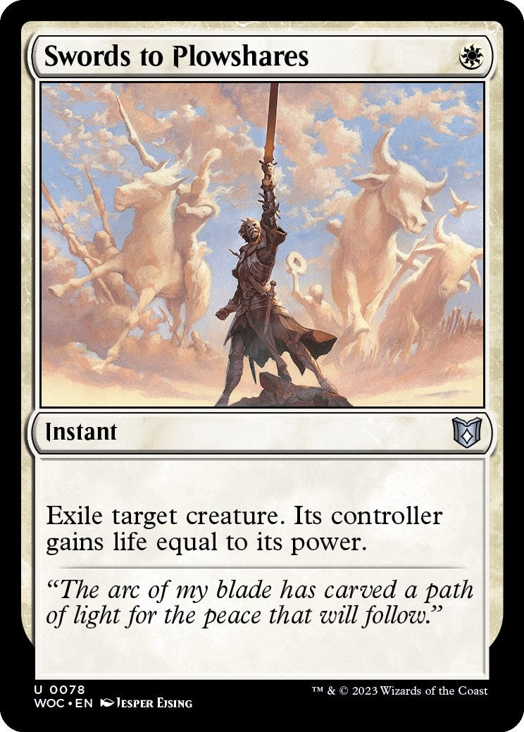Image for Swords to Plowshares (78) (Commander: Wilds of Eldraine) - Magic: The Gathering