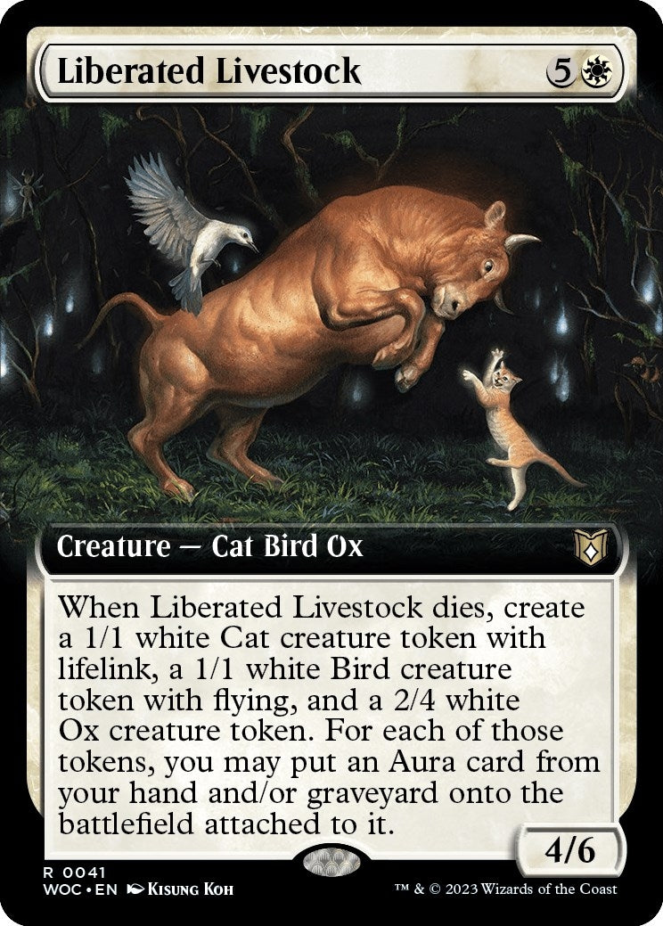 Image for Liberated Livestock (Extended Art) (41) (Commander: Wilds of Eldraine) - Magic: The Gathering