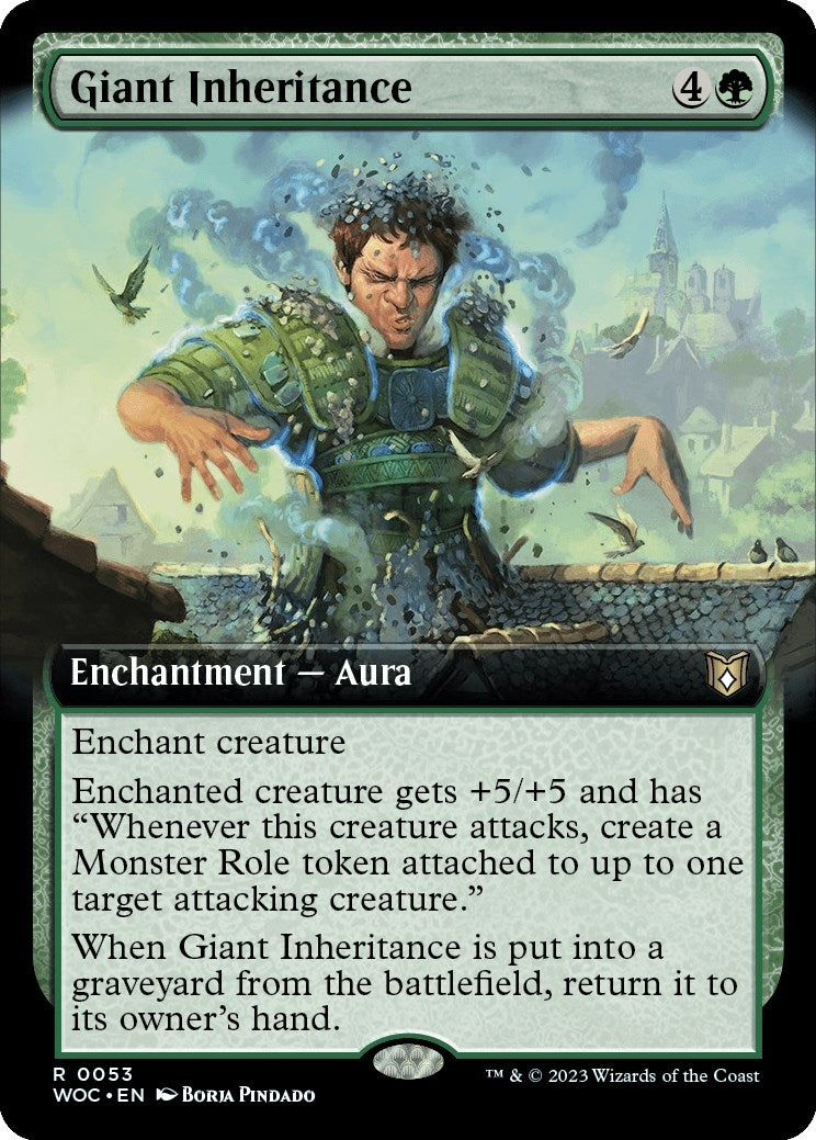 Image for Giant Inheritance (Extended Art) (53) (Commander: Wilds of Eldraine) - Magic: The Gathering