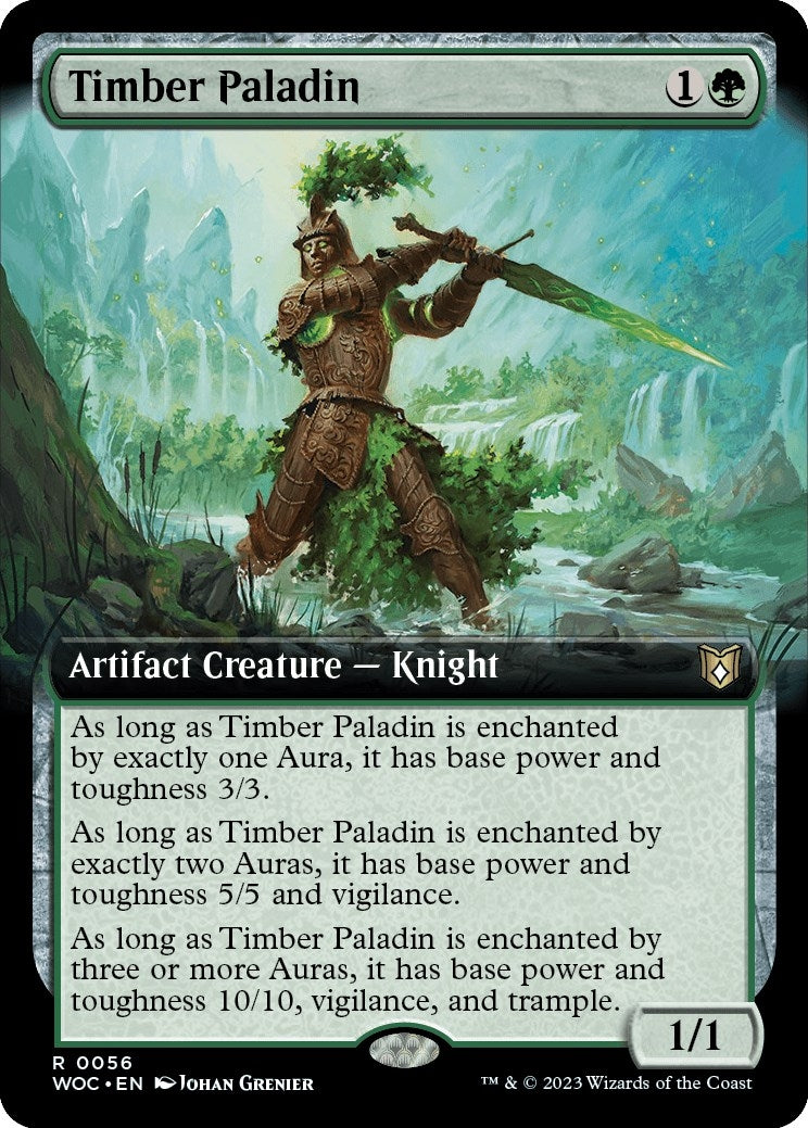 Image for Timber Paladin (Extended Art) (56) (Commander: Wilds of Eldraine) - Magic: The Gathering