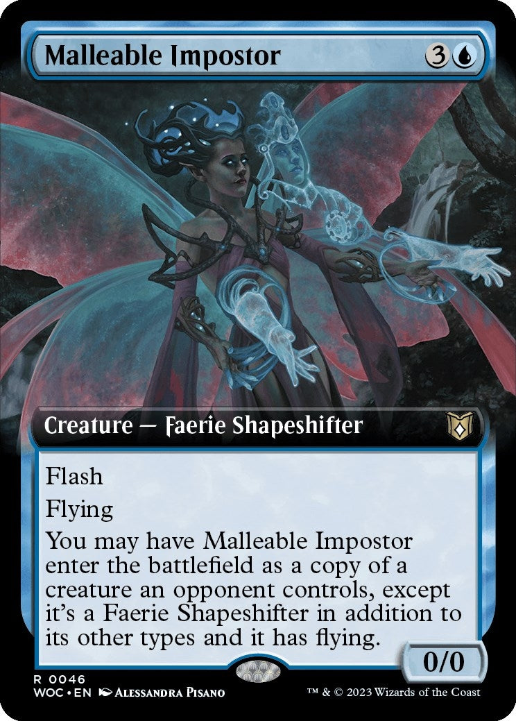 Image for Malleable Impostor (Extended Art) (46) (Commander: Wilds of Eldraine) - Magic: The Gathering
