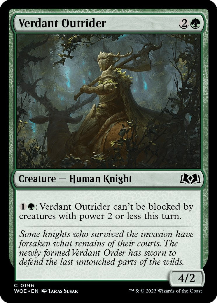 Image for Verdant Outrider (196) (Wilds of Eldraine) - Magic: The Gathering