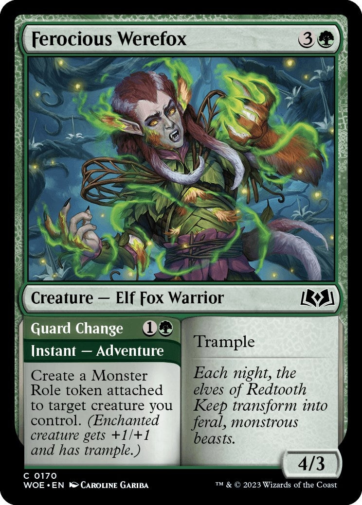 Image for Ferocious Werefox (170) (Wilds of Eldraine) - Magic: The Gathering