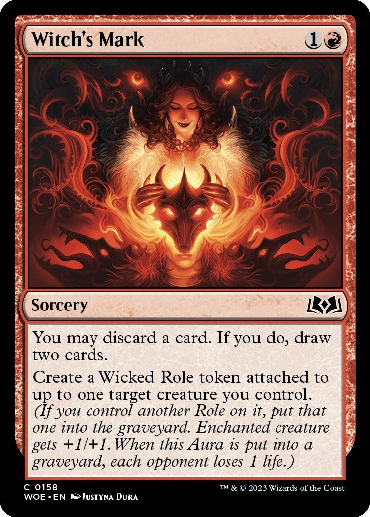 Image for Witch's Mark (158) (Wilds of Eldraine) - Magic: The Gathering