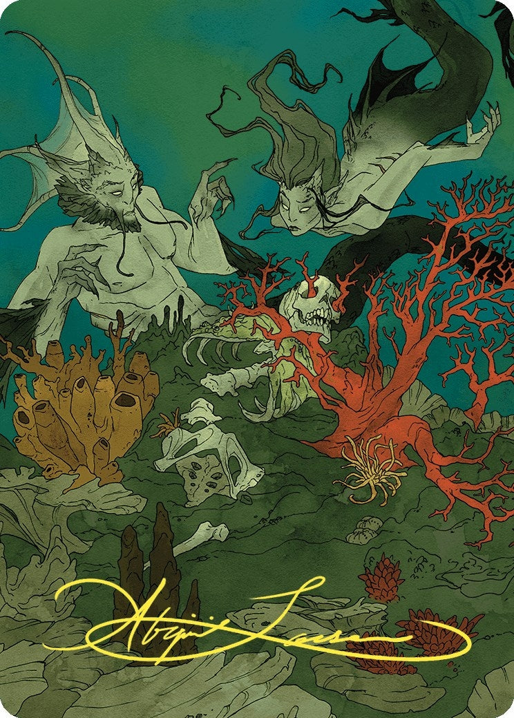 Image for Curiosity Art Card (Gold-Stamped Signature) (65) (Art Series: Wilds of Eldraine) - Magic: The Gathering