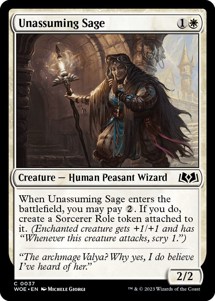 Image for Unassuming Sage (37) (Wilds of Eldraine) - Magic: The Gathering