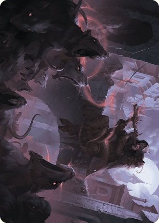 Image for Gnawing Crescendo Art Card (17) (Art Series: Wilds of Eldraine) - Magic: The Gathering