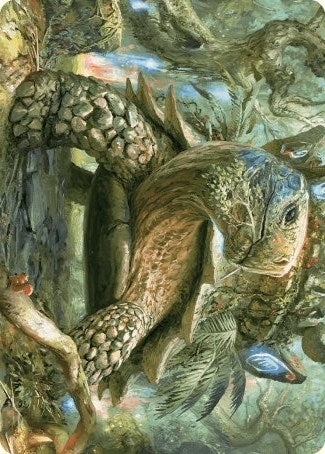 Image for Blossoming Tortoise Art Card (24) (Art Series: Wilds of Eldraine) - Magic: The Gathering