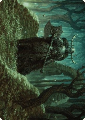 Image for Mosswood Dreadknight Art Card (40) (Art Series: Wilds of Eldraine) - Magic: The Gathering