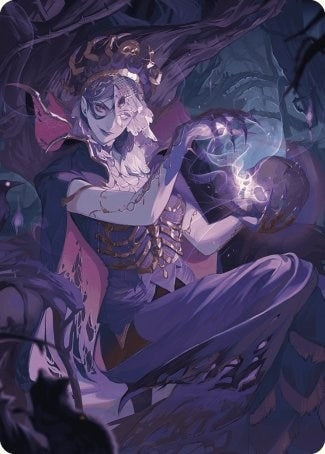 Image for Necropotence Art Card (80) (Art Series: Wilds of Eldraine) - Magic: The Gathering