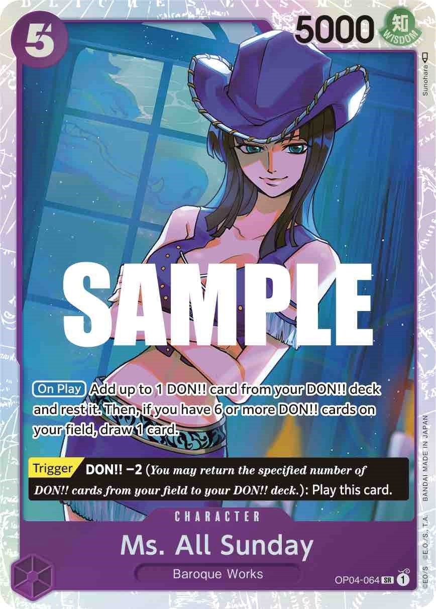 Image for Ms. All Sunday (OP04-064) (Kingdoms of Intrigue) - One Piece Card Game