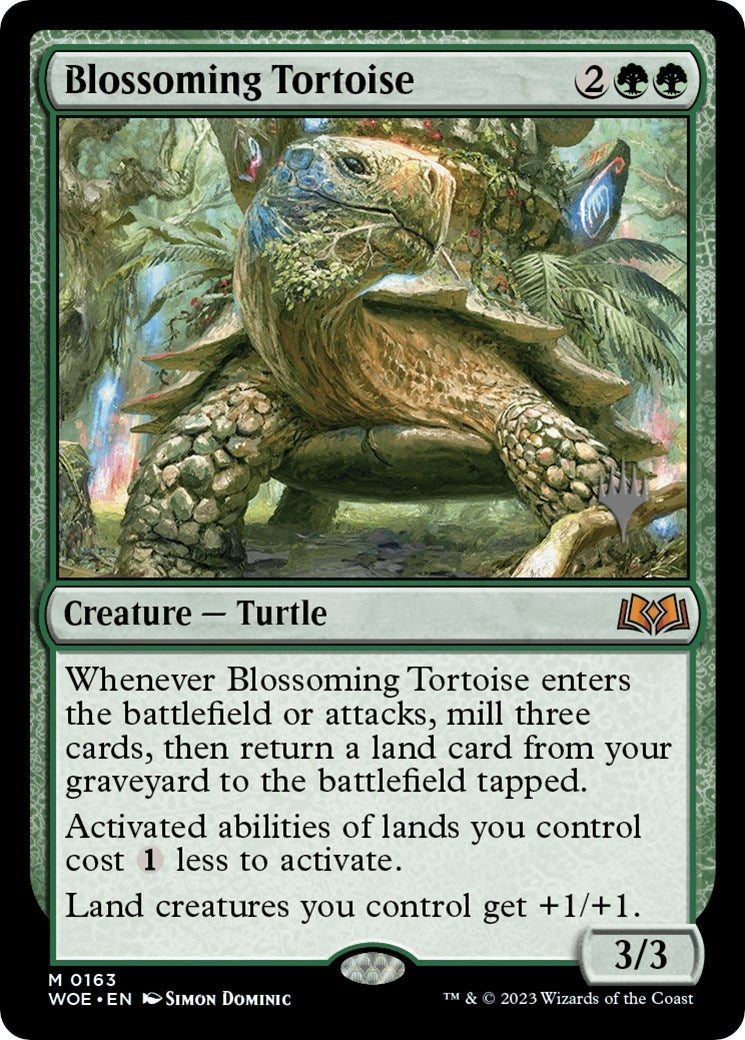 Image for Blossoming Tortoise (163) (Promo Pack: Wilds of Eldraine) - Magic: The Gathering