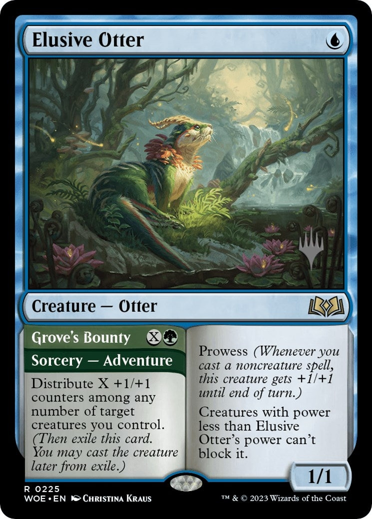 Image for Elusive Otter (225) (Promo Pack: Wilds of Eldraine) - Magic: The Gathering