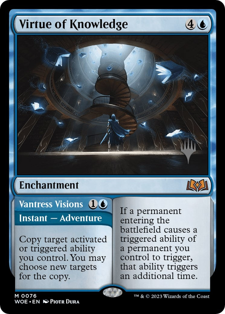 Image for Virtue of Knowledge (76) (Promo Pack: Wilds of Eldraine) - Magic: The Gathering