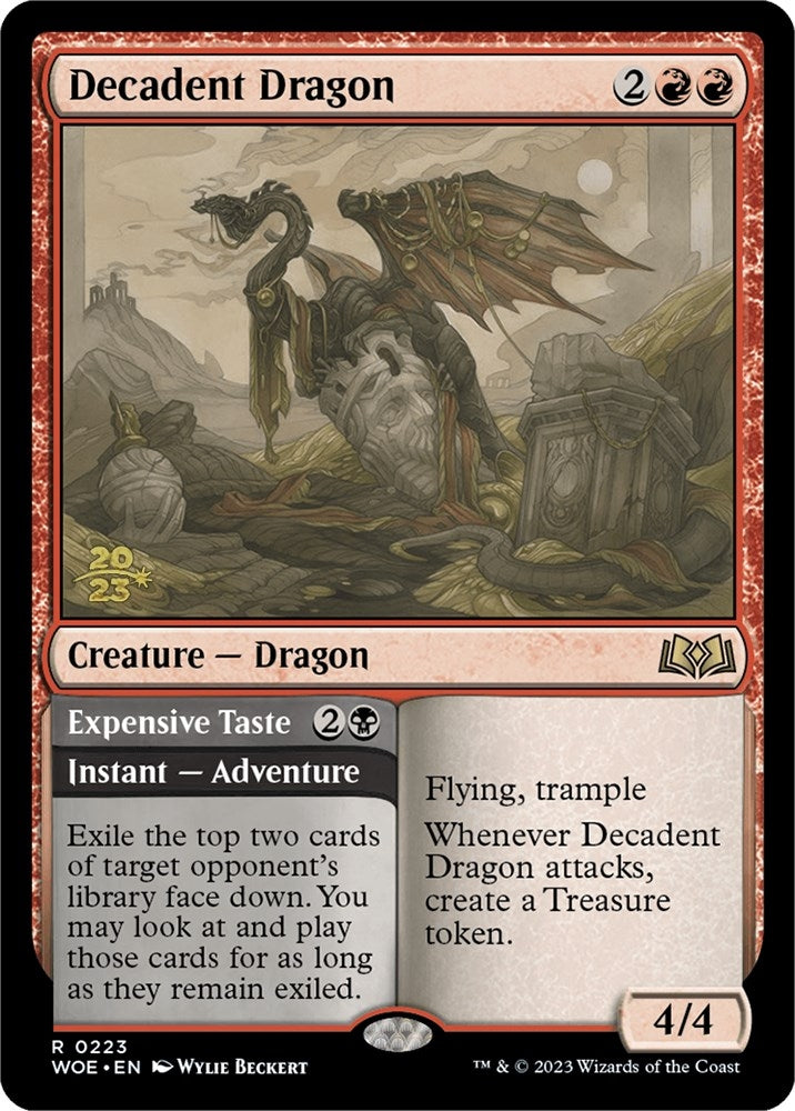 Image for Decadent Dragon (223) (Prerelease Cards) - Magic: The Gathering