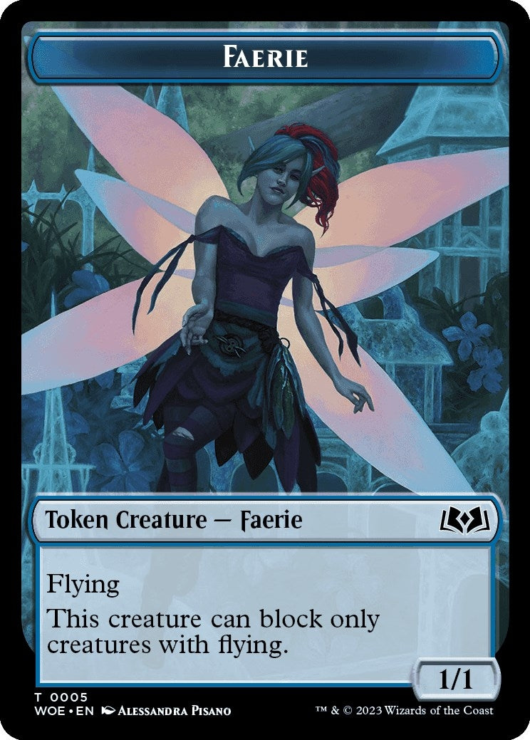 Image for Faerie // Food (0011) Double-Sided Token (5 // 11) (Wilds of Eldraine) - Magic: The Gathering