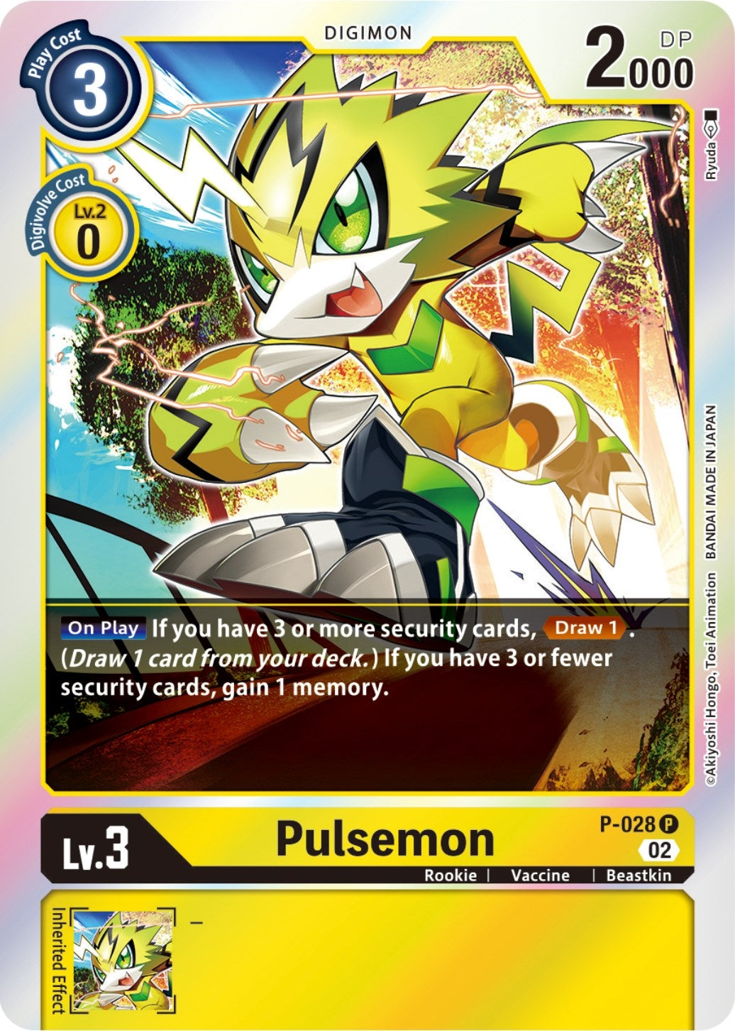 Image for Pulsemon - P-028 (Resurgence Booster Reprint) (P-028 P) (Resurgence Booster) - Digimon Card Game