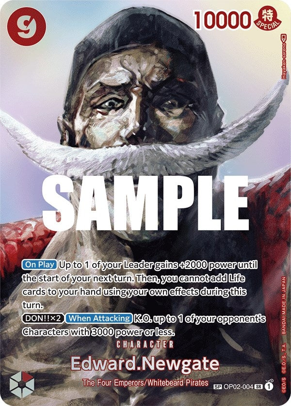 Image for Edward.Newgate (SP) (OP02-004) (Kingdoms of Intrigue) - One Piece Card Game