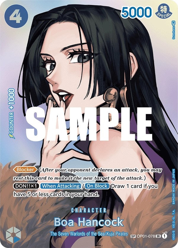 Image for Boa Hancock (SP) (OP01-078) (Kingdoms of Intrigue) - One Piece Card Game