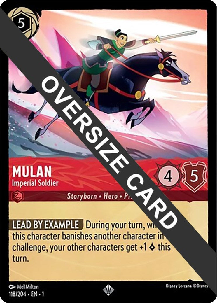 Image for Mulan - Imperial Soldier (Oversized) (118/204) (The First Chapter) - Disney Lorcana