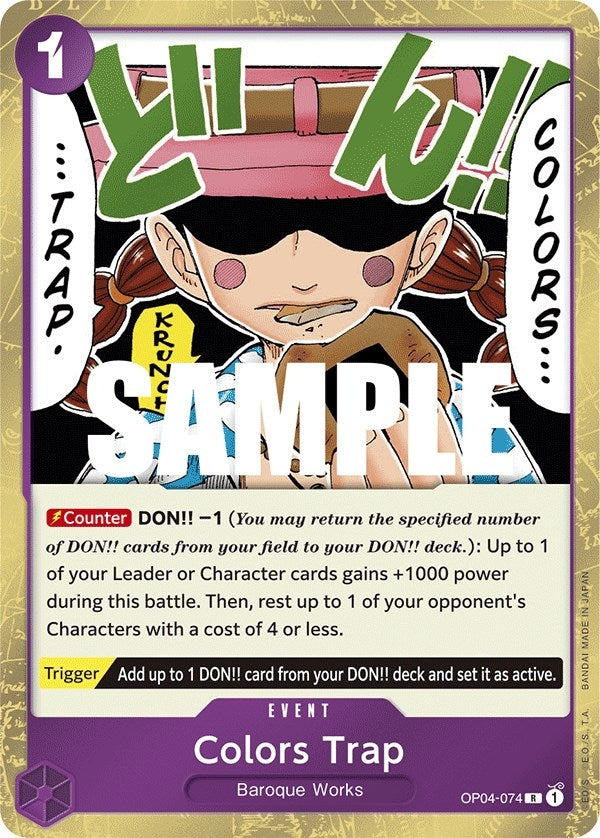 Image for Colors Trap (OP04-074) (Kingdoms of Intrigue) - One Piece Card Game