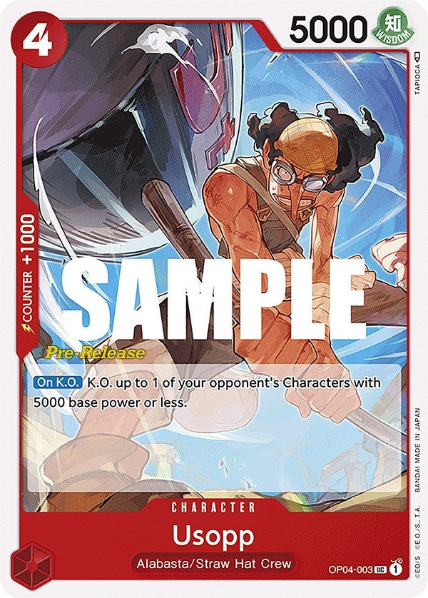 Image for Usopp (OP04-003) (Kingdoms of Intrigue Pre-Release Cards) - One Piece Card Game