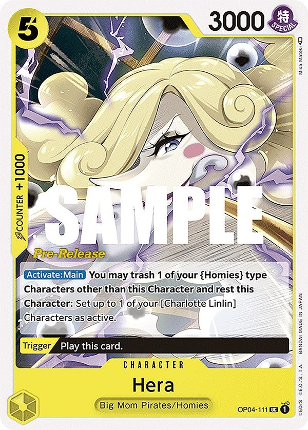 Image for Hera (OP04-111) (Kingdoms of Intrigue Pre-Release Cards) - One Piece Card Game