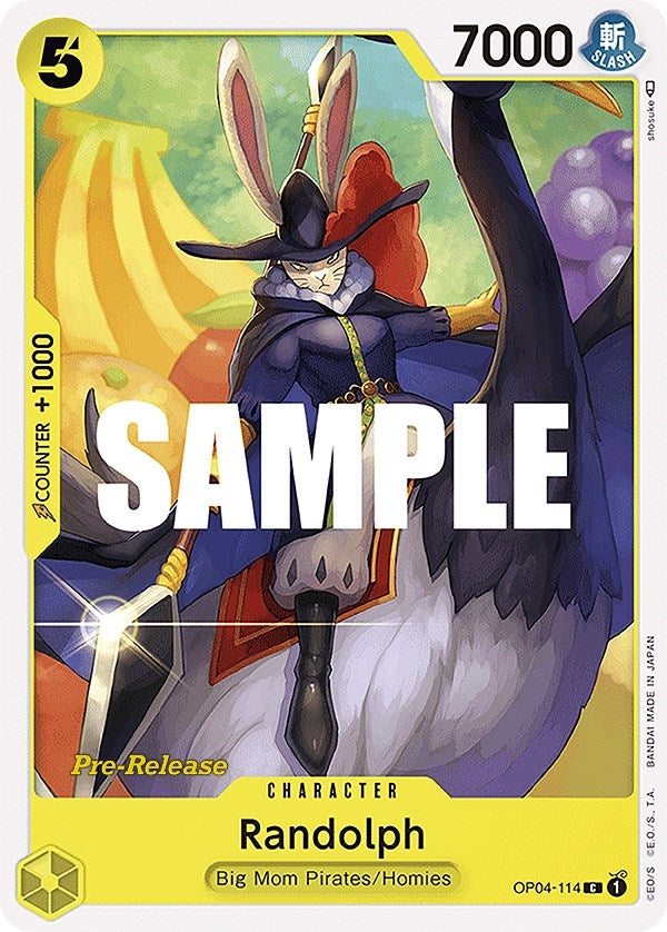 Image for Randolph (OP04-114) (Kingdoms of Intrigue Pre-Release Cards) - One Piece Card Game