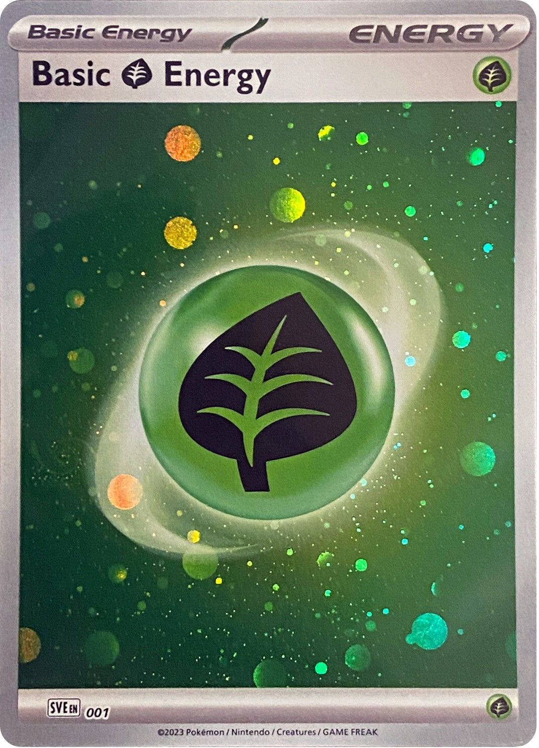 Image for Basic Grass Energy (Cosmos Holo) (001) (SV01: Scarlet & Violet Base Set) - Pokemon