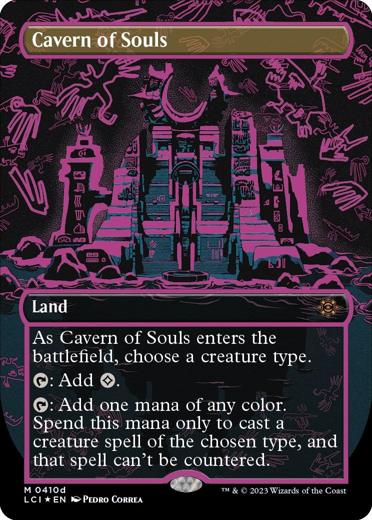 Image for Cavern of Souls (0410d) (Borderless) (410d) (The Lost Caverns of Ixalan) - Magic: The Gathering