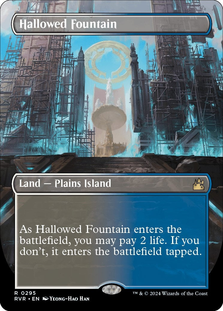 Image for Hallowed Fountain (Borderless) (295) (Ravnica Remastered) - Magic: The Gathering