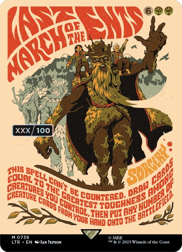 Image for Last March of the Ents (Borderless Poster) (Serial Numbered) (739) (Universes Beyond: The Lord of the Rings: Tales of Middle-earth) - Magic: The Gathering