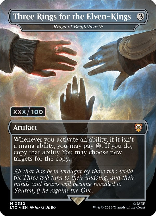 Image for Three Rings for the Elven-Kings - Rings of Brighthearth (Serial Numbered) (382) (Commander: The Lord of the Rings: Tales of Middle-earth) - Magic: The Gathering
