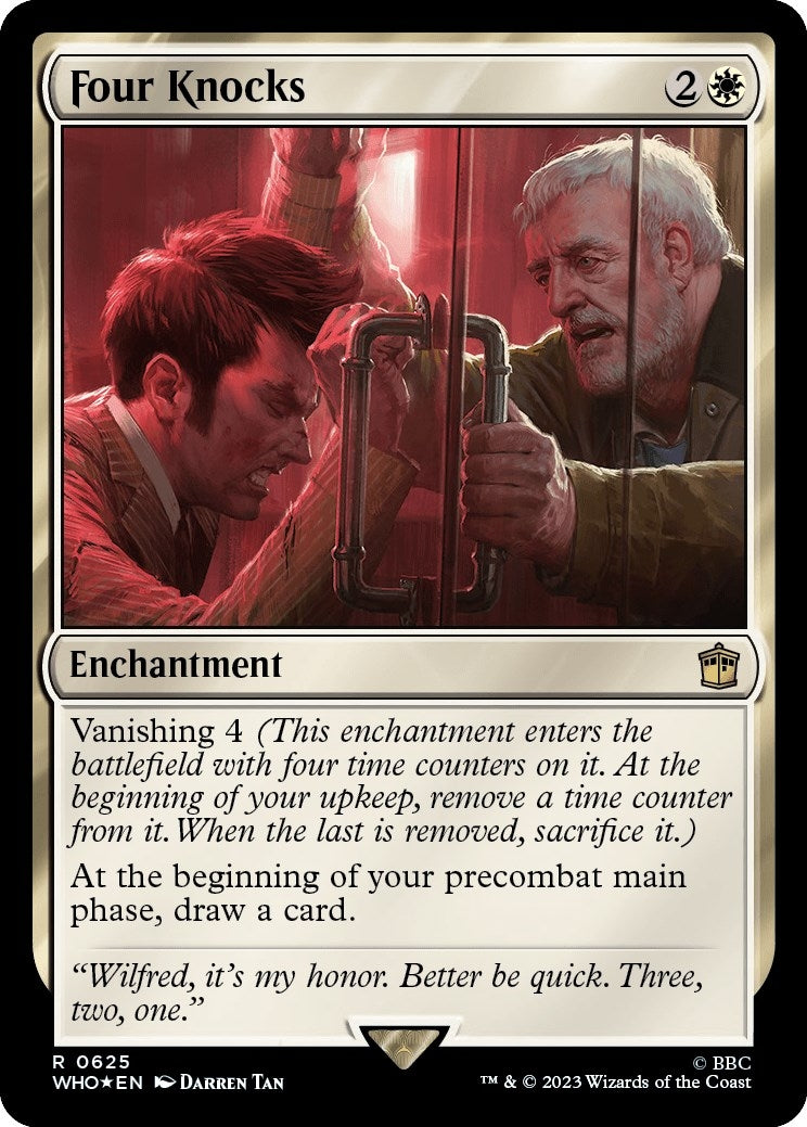 Image for Four Knocks (Surge Foil) (625) (Universes Beyond: Doctor Who) - Magic: The Gathering